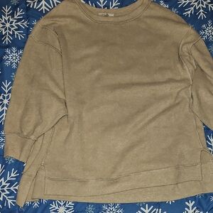 Zenana Outfitters Tan Long Sleeve Top